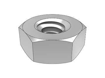 ASME B18.2.2.1-1 مهره شش گوش