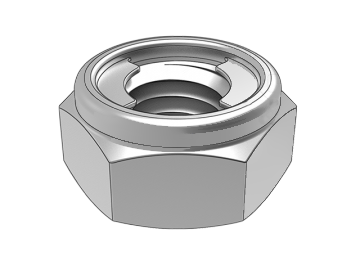 مهره های قفلی شش ضلعی طلایی GB6184-A نوع 1 (نوع کلاچ)